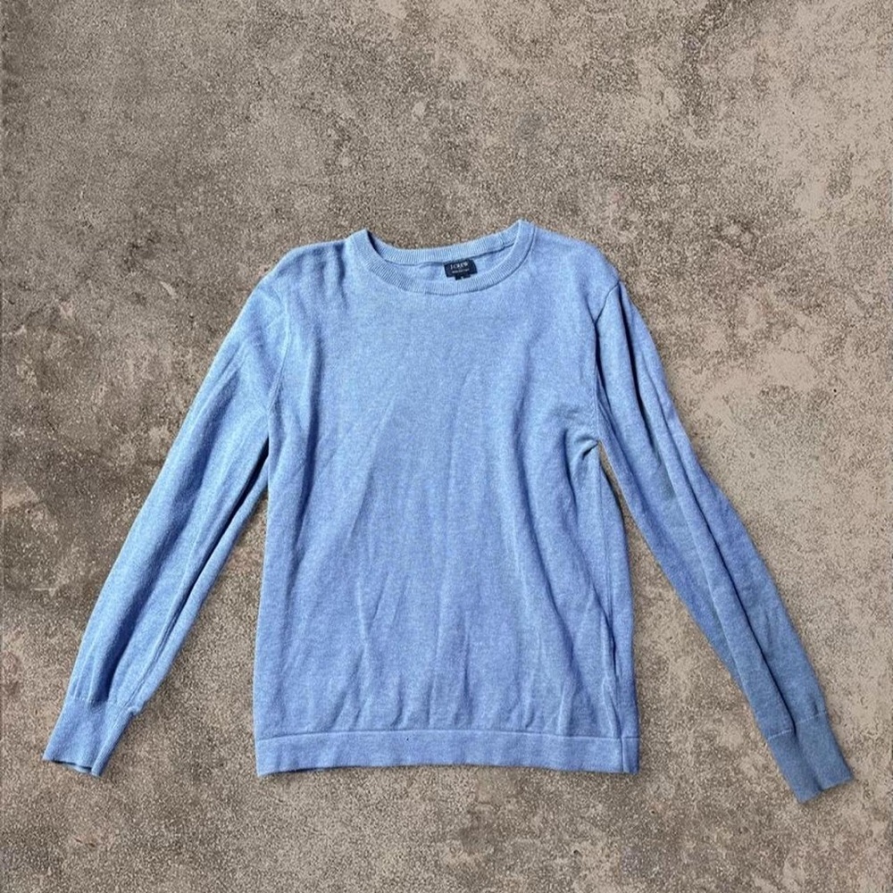 J. Crew Light Blue Women's Crewneck Sweater